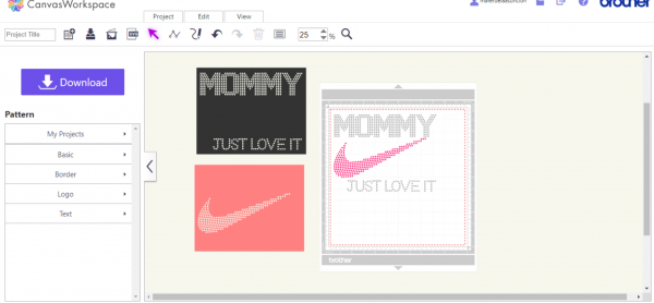 Mommy Just Love It Rhinestone template Svg NIKE logo - Image 3