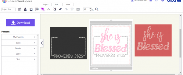 She is Blessed Proverbs Rhinestone template Svg, Religious Rhinestone svg - Image 2