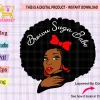 afro woman svg
