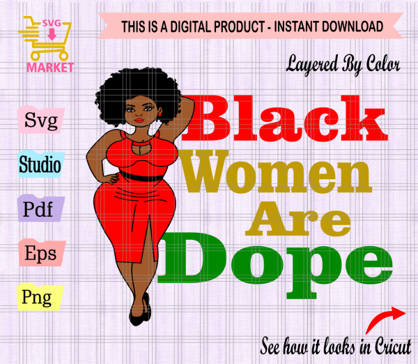 black women svg