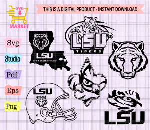 LSU Svg Bundle, Tigers Louisiana State University