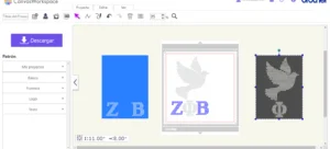 zeta phi beta sorority rhinestone template svg canvas