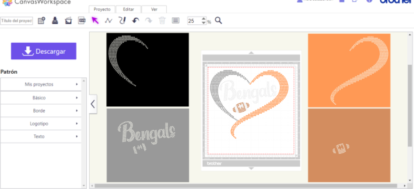 bengals cincinnati football rhinestone template svg for cricut canvas cameo cut file min