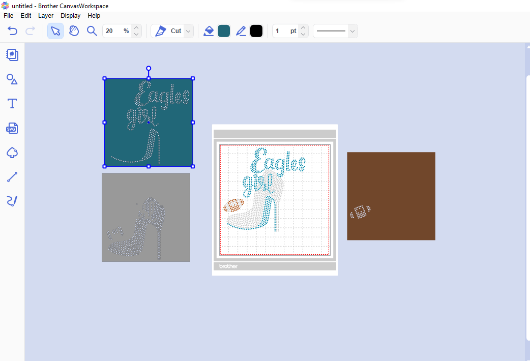 Philadelphia Eagles Set Design SVG Files, Cricut, Silhouette Studio,  Digital Cut Files