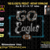 Philadelphia Eagles Rhinestone template svg