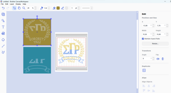 sgrho frame logo sorority rhinestone template svg sorority 1922 bling transfer svg for cricut canvas