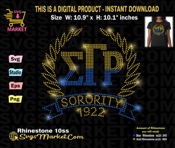 Sgrho Frame Rhinestone Template Svg Sigma Gamma Rho Rhinestone Svg Sgrho Svg Download Bling 3416