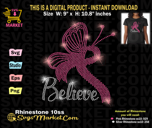 believe-pink-ribbon-butterfly-rhinestone-template-svg-breast-cancer-awareness-svg-faux-rhinestone-believe-svg-cancer-pink-ribbon-svg-cut-file