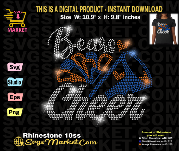 bears-cheer-football-rhinestone-template-chicago-bears-bling-transfer-svg-instant-download-for-cricut-cameo-bears-faux-rhinestone