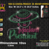 kamala-Madam-President-2024-rhinestone-template-svg-vote-democrat-rhinestone-svg-cricut-cameo-cut-file