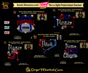 patriots cheer rhinestone template football patriots football svg for cricut football bling rhinestone patriots girl png football fan patriots love svg 1